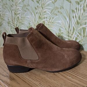 Rockport Works Junction View Women's Brown Twin Gore Slip-On Boot NWOB Size 10M